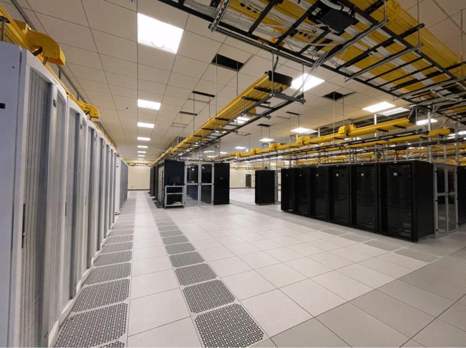 A data center module at the NWSC housing computing hardware