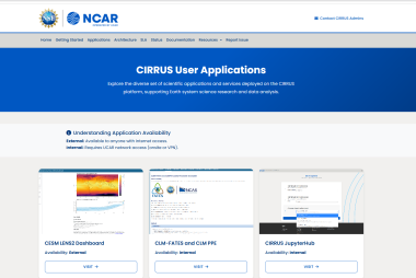 CIRRUS User Applications Page