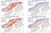 The Evaluation of Hydroclimatic Variables Over Nordic Fennoscandia Using WRF-CTSM